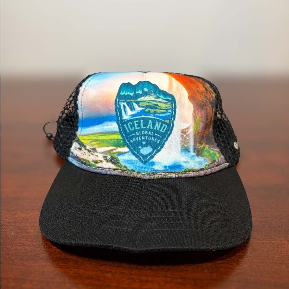 Petrikór Outdoor Iceland Waterfall Trucker Hat Global Adventures Adjustable NWT